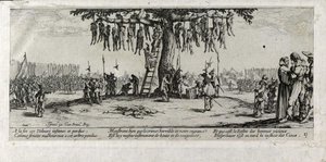 La tortura della forca (dettaglio) da Jacques Callot